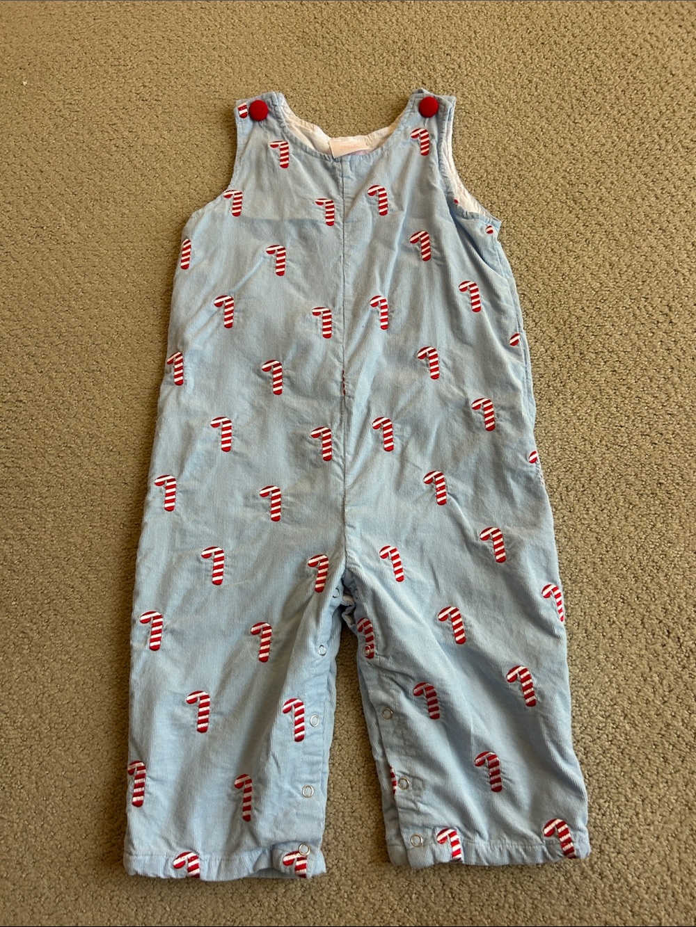 Stitchy Fish Candy Cane Romper
